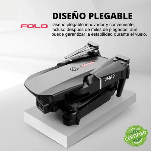 Drone Plegable WiFi Doble Cámara DM107S – Doble Batería