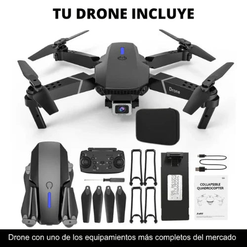 Drone Plegable WiFi Doble Cámara DM107S – Doble Batería