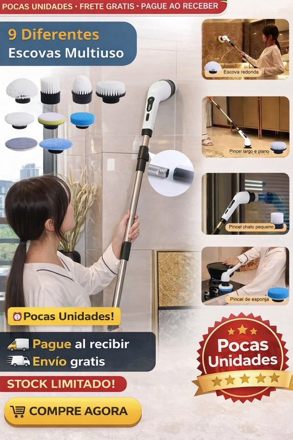 CEPILLO DE LIMPIEZA 9EN1