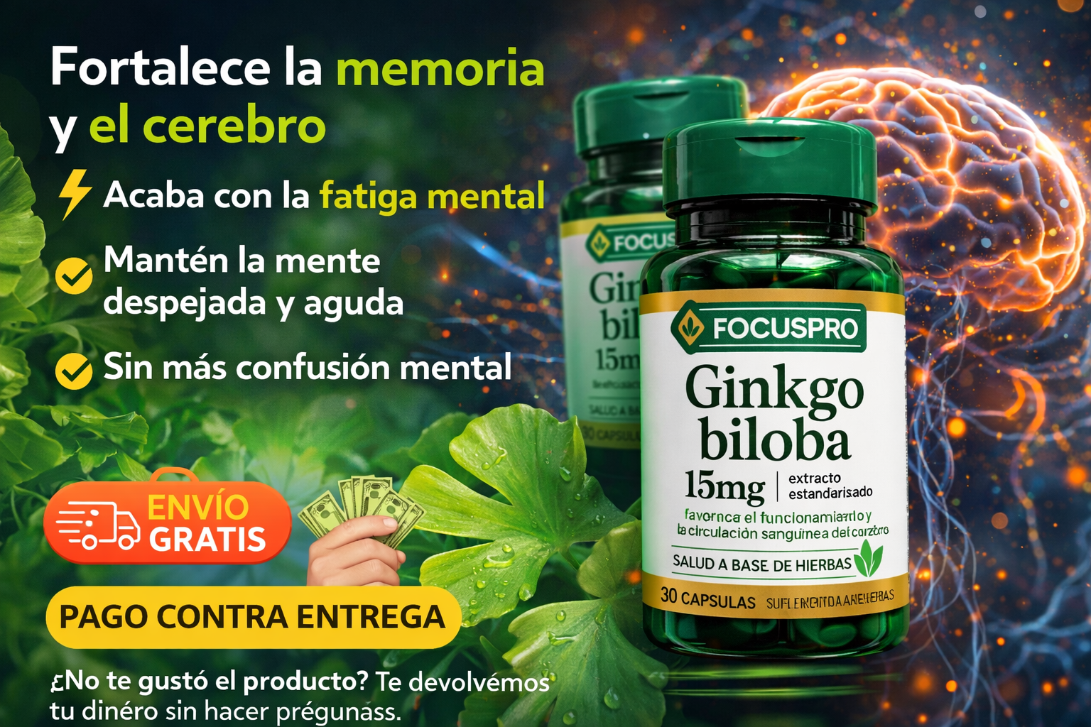 🧠 Focus Pro – Fortalece tu Memoria y Potencia tu Cerebro