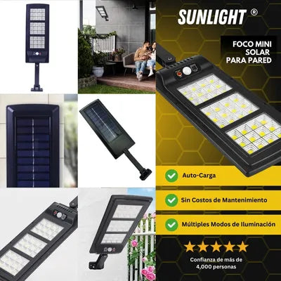 🔥 AHORRA HASTA 72% DE ENERGÍA - SUNLIGHT - Foco Mini Solar Para Exteriores