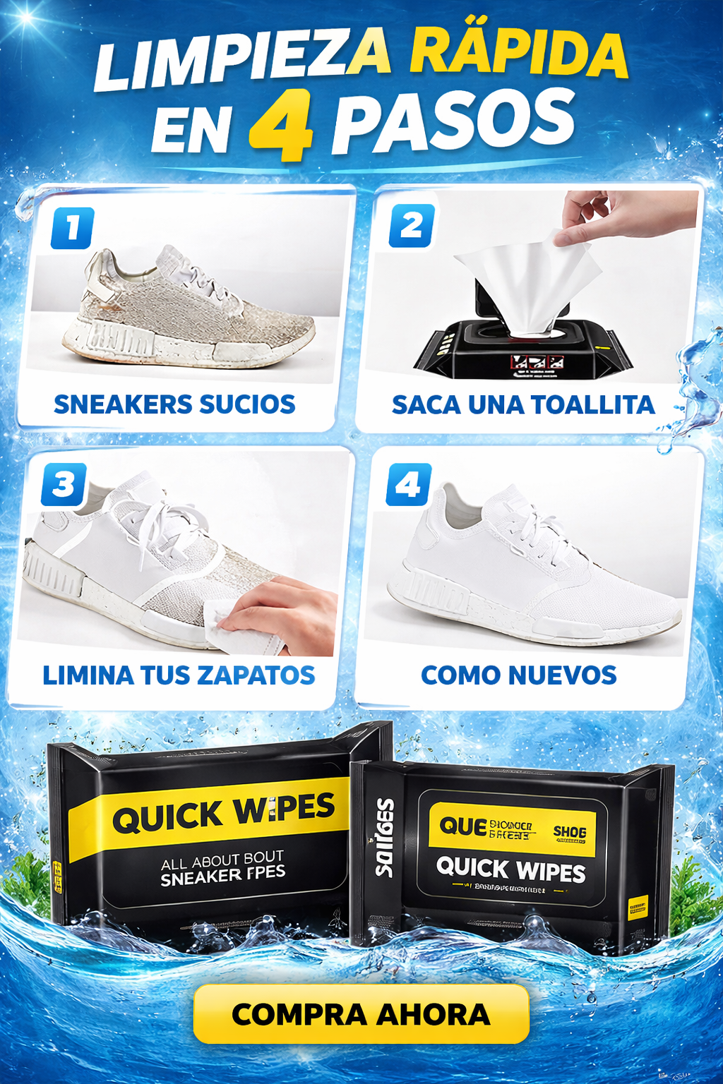 TOALLITAS LIMPIADORA ZAPATOS